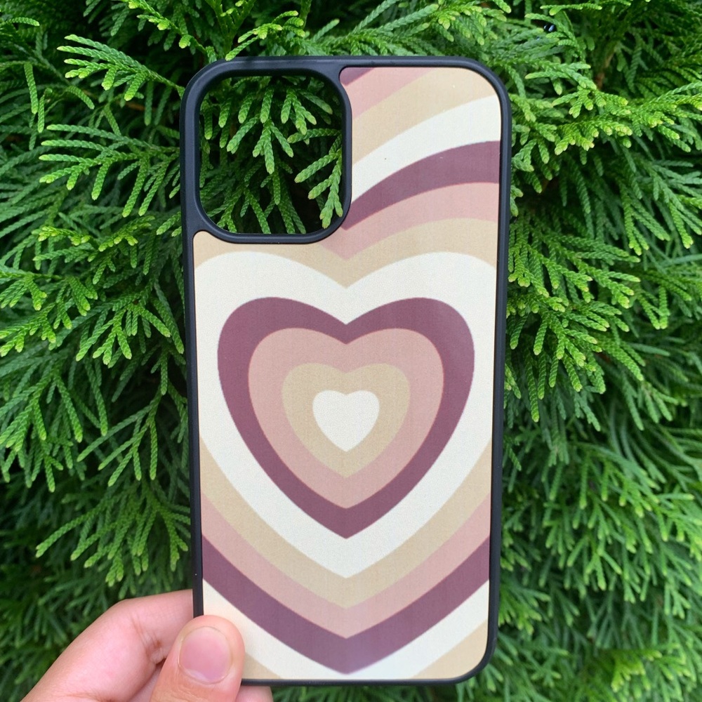 Brown Heart Phone Case